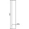 Stainless steel post |  154 mm | stationary, for casting in concretewith ground anchor | total length approx. 1200 mm